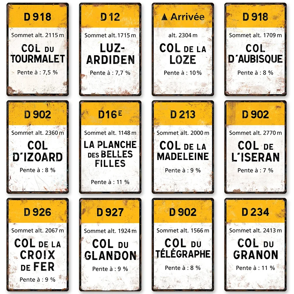 HD Metal Tin Sign French Cycli - đánh giá và giá Mountain Biking Europe